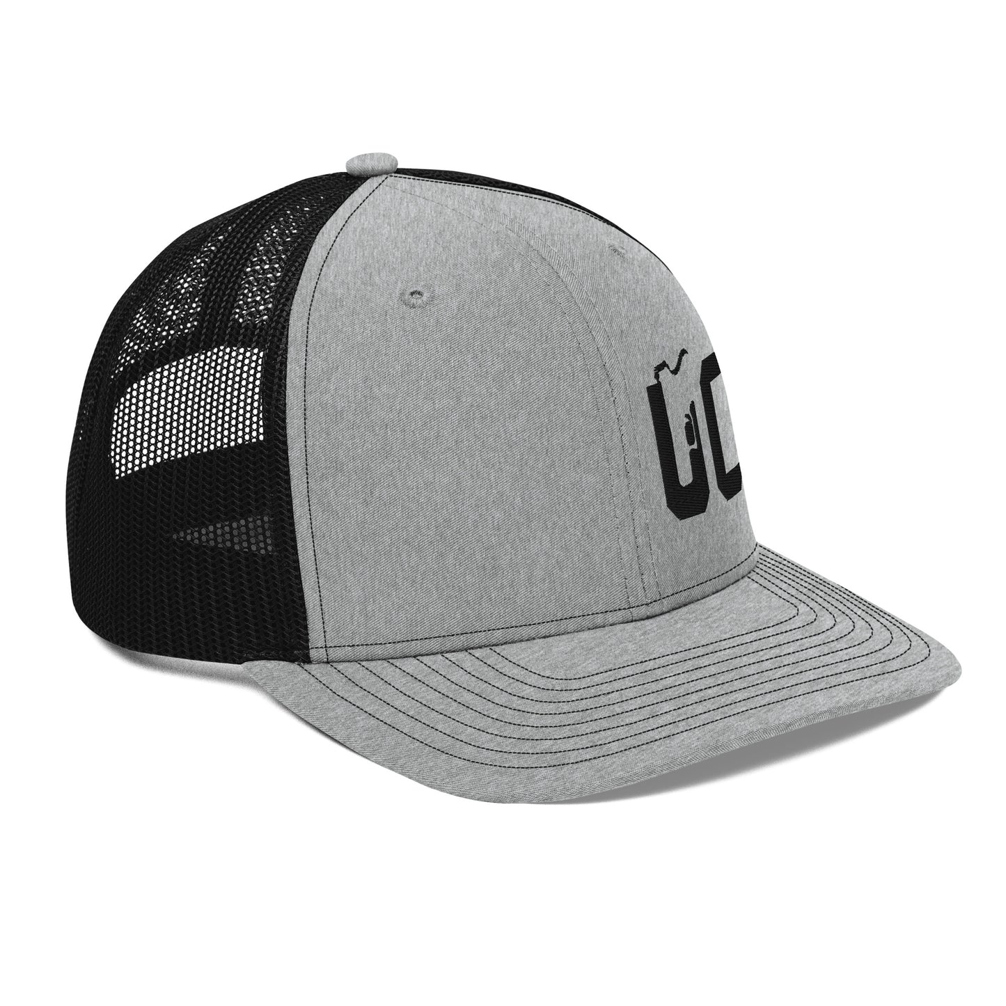 USA Carry Gray/Black Trucker Snapback Hat