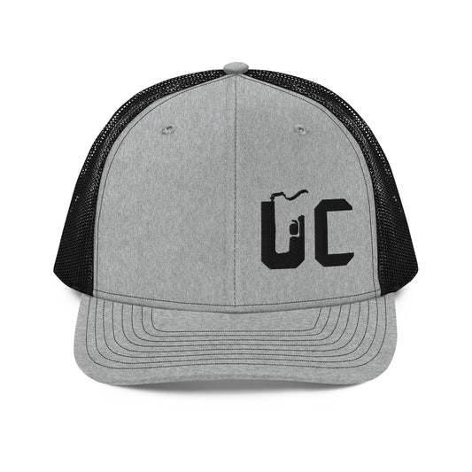 USA Carry Gray/Black Trucker Snapback Hat