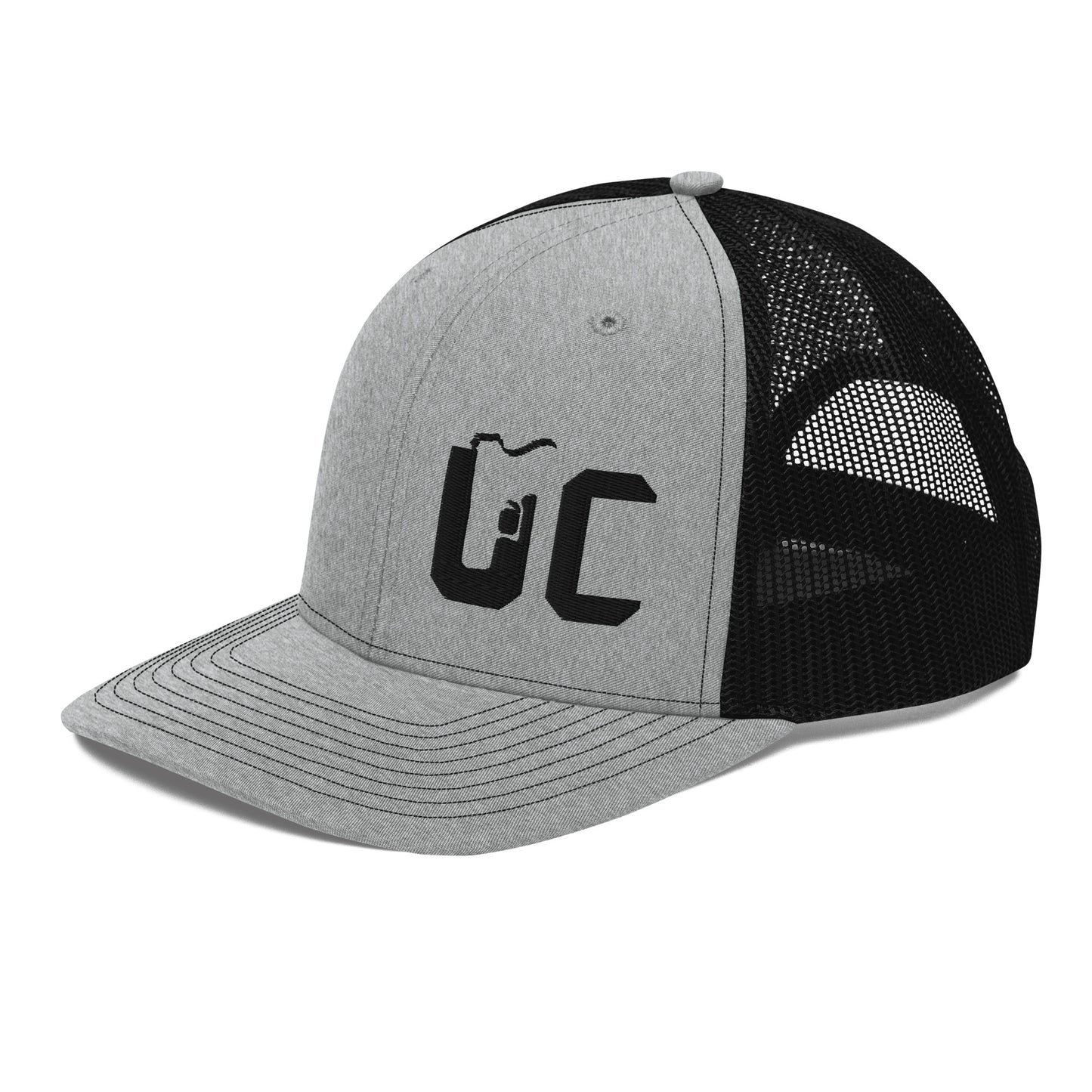 USA Carry Gray/Black Trucker Snapback Hat